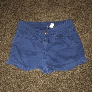Navy blue short shorts